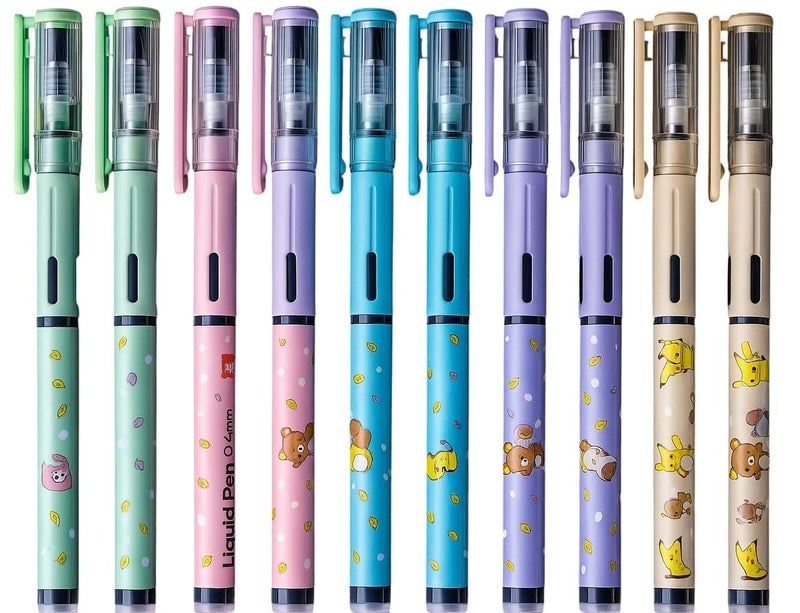 FiGo Moow Liquid Roller Pen (Pack of 10) (Blue) - Image 1