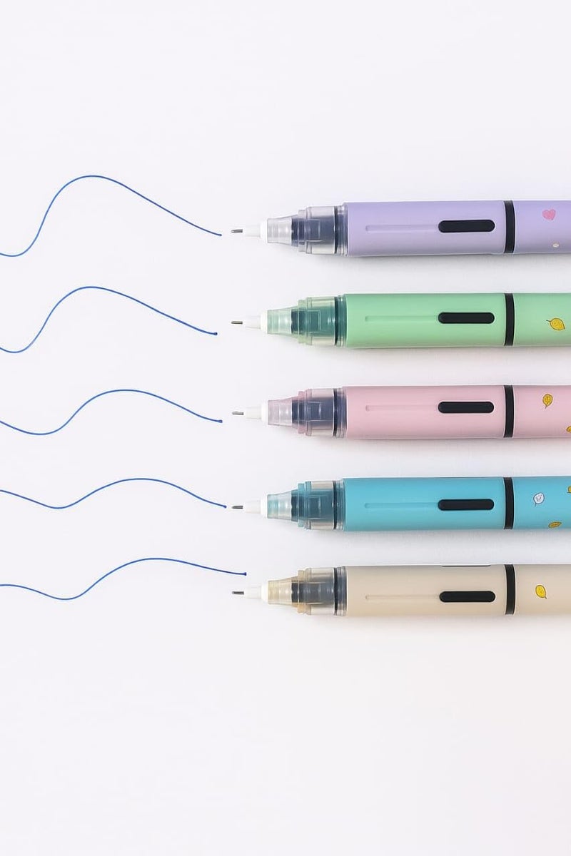 FiGo Moow Liquid Roller Pen (Pack of 10) (Blue) - Image 4