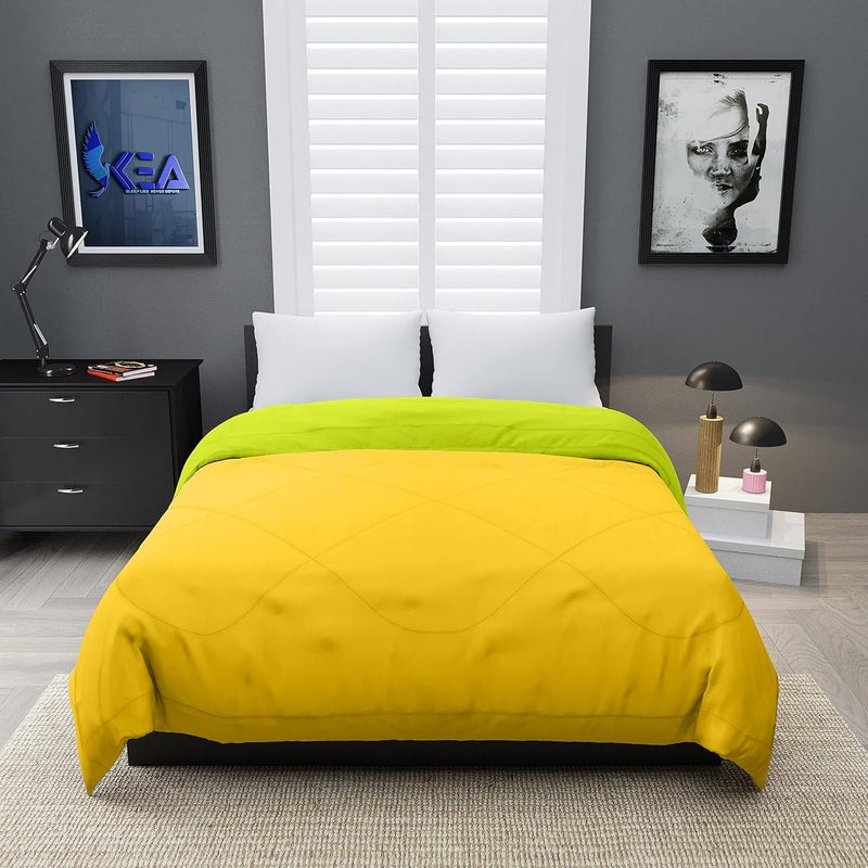 KEA Reversible Single Bed Microfiber ComforterDuvet for SummersAc AC Comforters Fabric Micro Cotton 300 GSM - Image 2