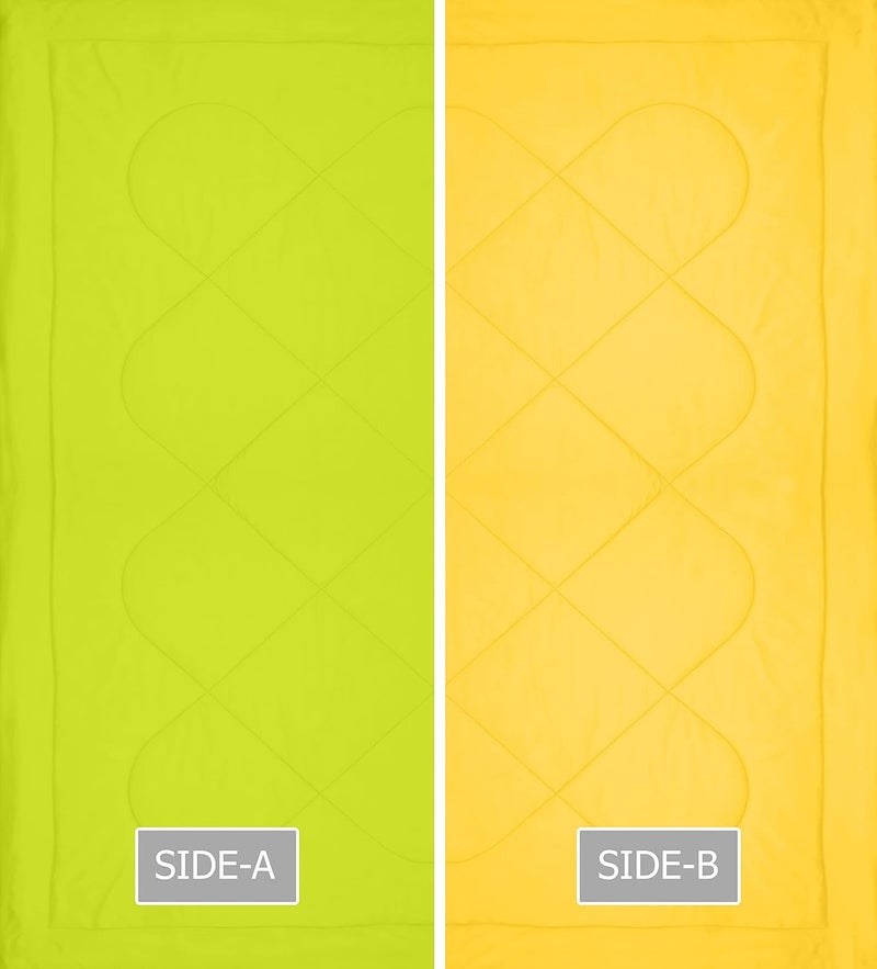 KEA Reversible Single Bed Microfiber ComforterDuvet for SummersAc AC Comforters Fabric Micro Cotton 300 GSM - Image 4