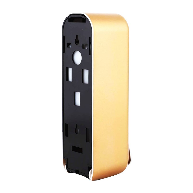BATH GURU Soap Dispenser for Bathroom Wall Mounted ABS Plastic 350 ML- (Chrome & Gold) - Image 4