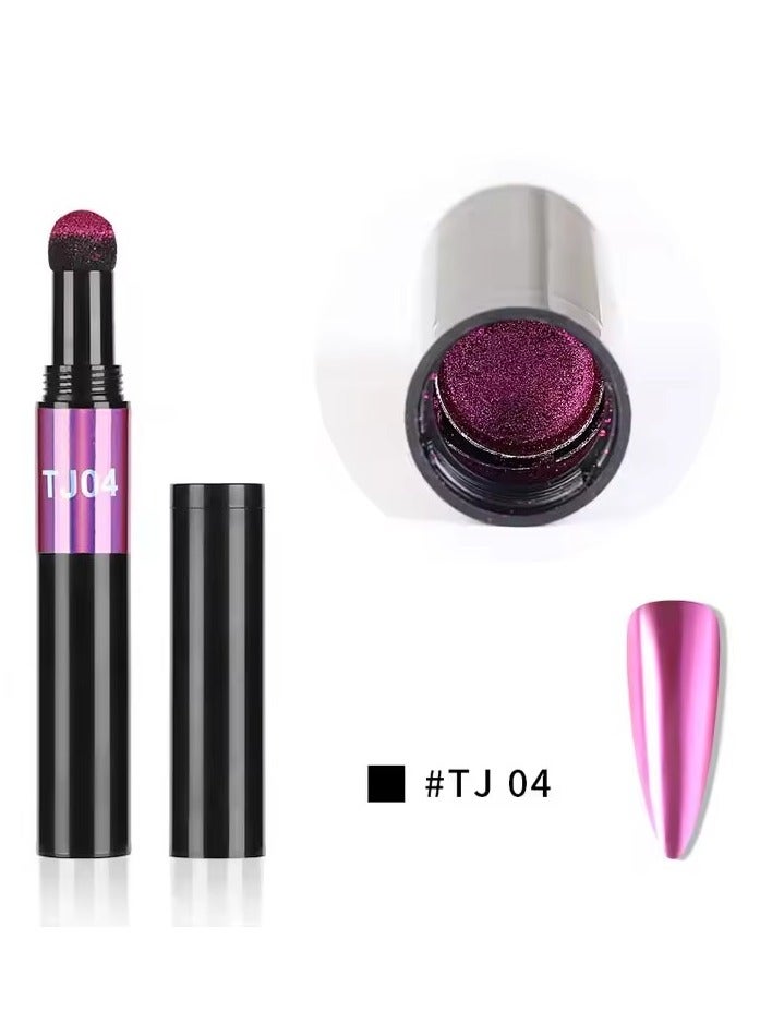 جلوسكي الأظافر الفن برق مرآة مسحوق وسادة الهواء القلم السحري تأثير الصبغة الكروم للديكورات الأشعة فوق البنفسجية هلام بولندية الغبار الأظافر ديكور - Image 1