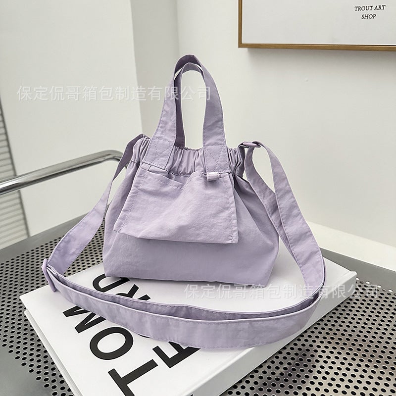 Mini Color-Block Nylon Tote Bag - Image 5