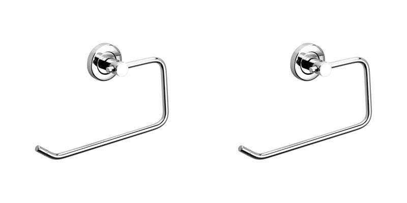 GARBNOIRE Stainless Steel Half Square Towel Ring/Napkin Ring/Towel Stand - Bathroom Towel Holder - Towel Hanger with Chrome Finish - Image 1