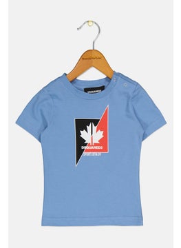 DSQUARED2 Toddlers Boy Brand Logo Short Sleeve T-Shirt, Blue  - Image 1