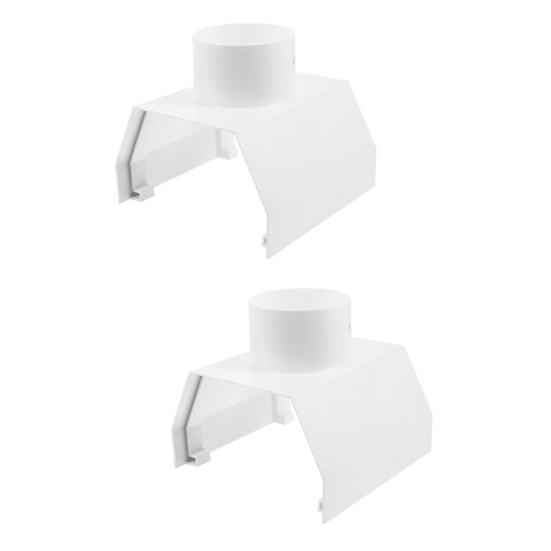 2pcs Rainwater Gutter Downspout Connector Outdoor Downspout Drainage Connector - Image 1