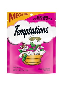 Temptations Classic Crunchy And Soft Cat Treats Blissful Catnip Flavor, 6.3 Oz. Pouch (Pack Of 10)  - Image 1