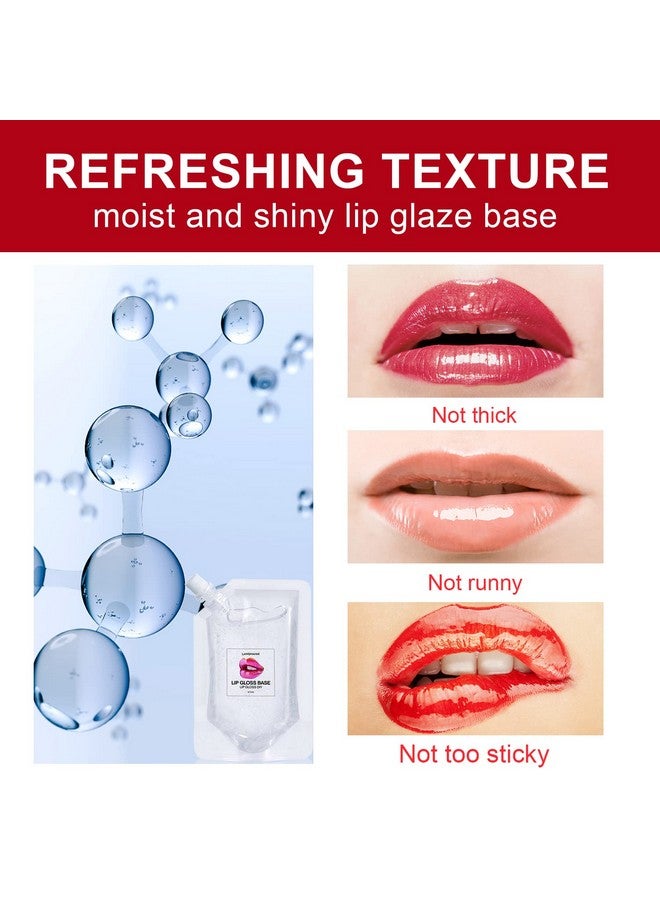 Eakroo 2Pcs Moisturize Lip Gloss Base Oil Material Makeup Primers, Non-Stick Lipstick Primer for DIY Handmade Lip Balms Lip Gloss -100g (2Pack 100ml) - Image 2