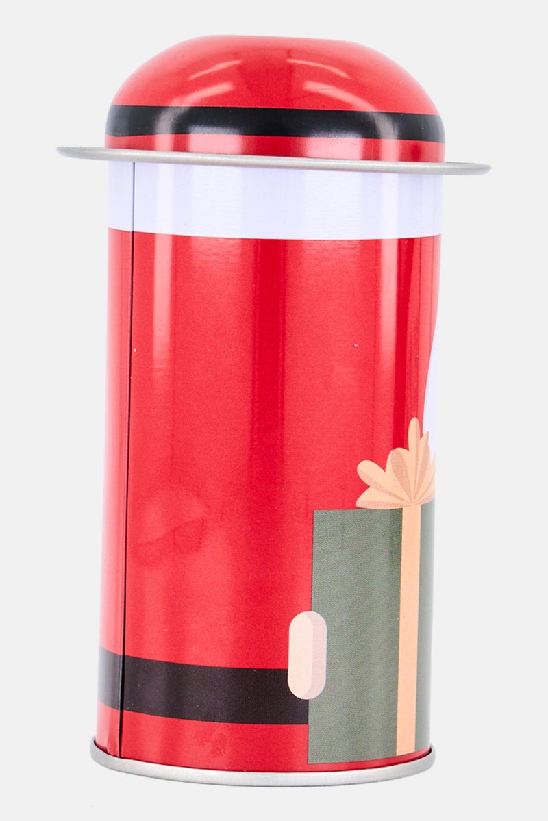 Muy Mucho Metal Christmas Stoage Box, Red - Image 2