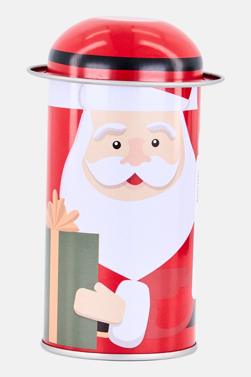 Muy Mucho Metal Christmas Stoage Box, Red - Image 1