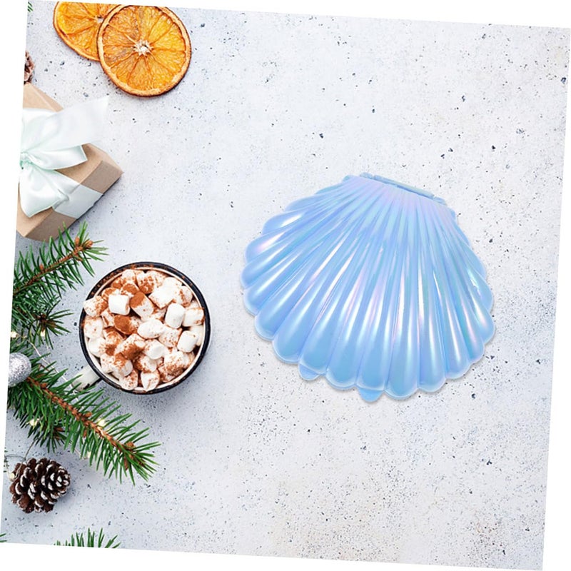 Sky Blue Pearlescent Seashell Candy Boxes For Wedding Favors And Jewelry Storage - Image 4