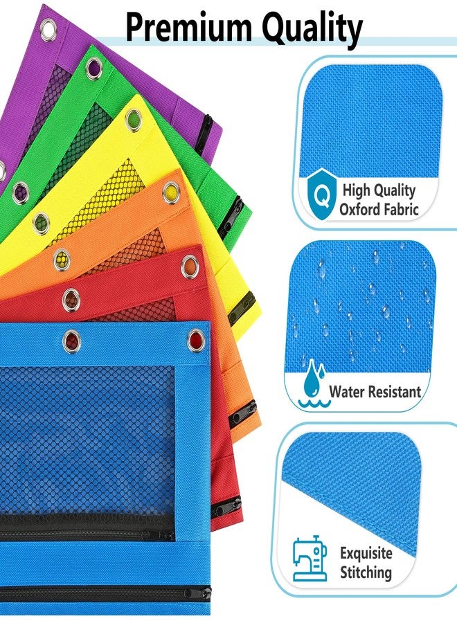 Forvencer Adorable Zipper Pencil Pouch, Cute Zippe Pouch for 3-ring Binders, Sturdy Binder Pouch with Smooth Zippers, Perfect for Students & Back to School, Portable Pencil Bag, Red - Image 4