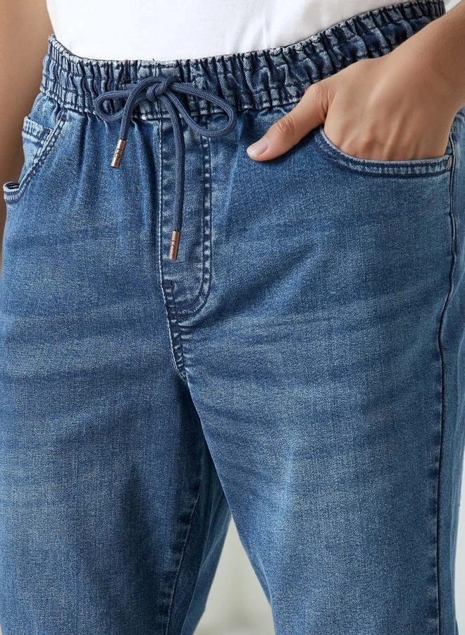 Lee Cooper Lee Cooper Denim Joggers with Drawstring Closure