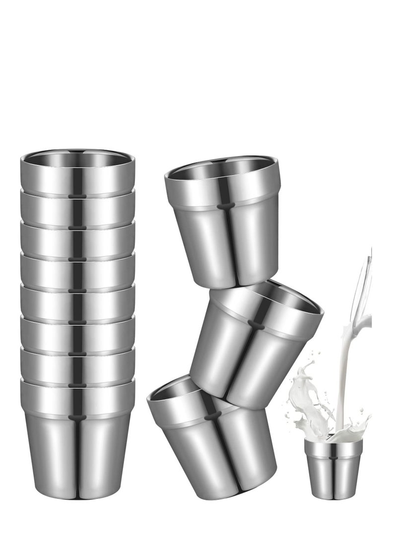 شو وو Metal Cups for Toddlers Kids 6 Pcs Stainless Steel Insulated Tumblers Children Cup Double Wall Vacuum Mug Preschoolers Drinking Training Camping Traveling - Image 1