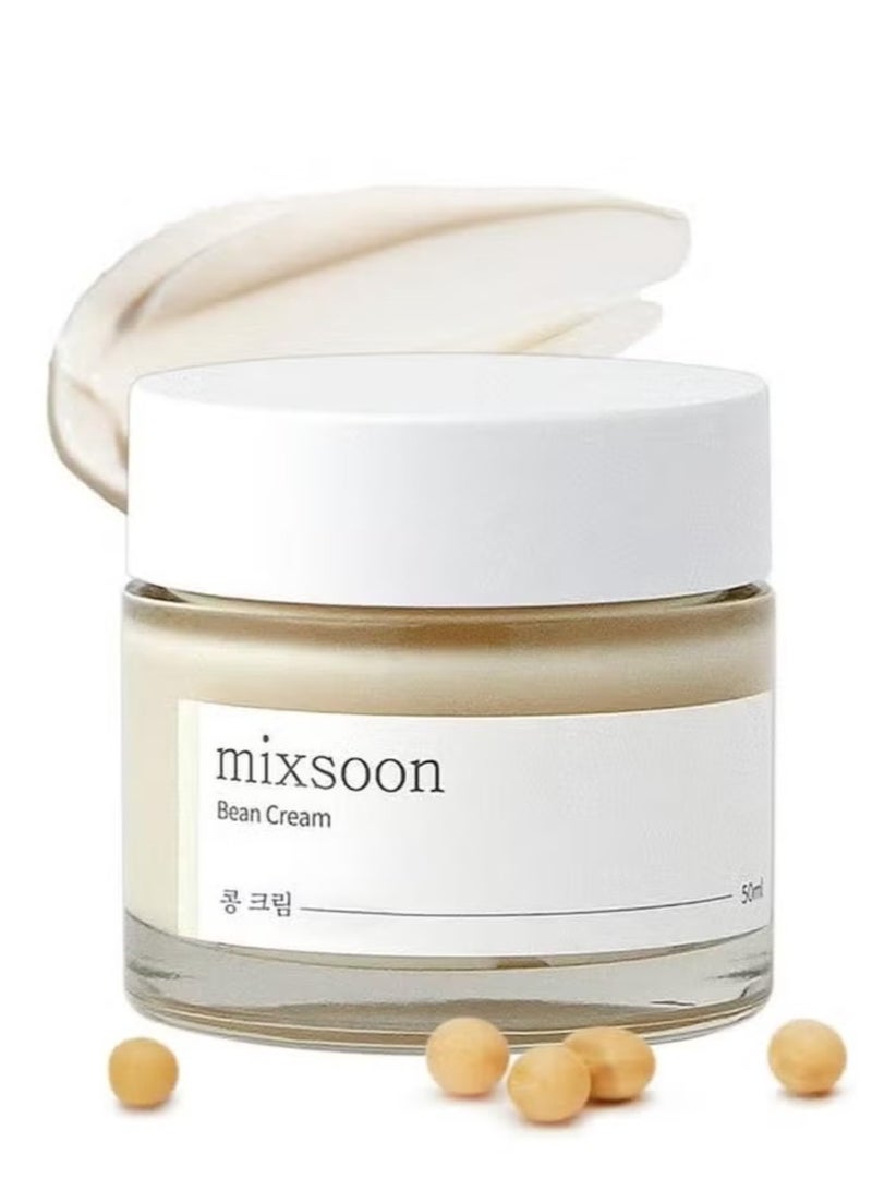 Mixsoon Bean Cream seed cream /50ml | Soy extract and rich nutrients for deep hydration and care that tightens pores and regulates sebum production - Image 1