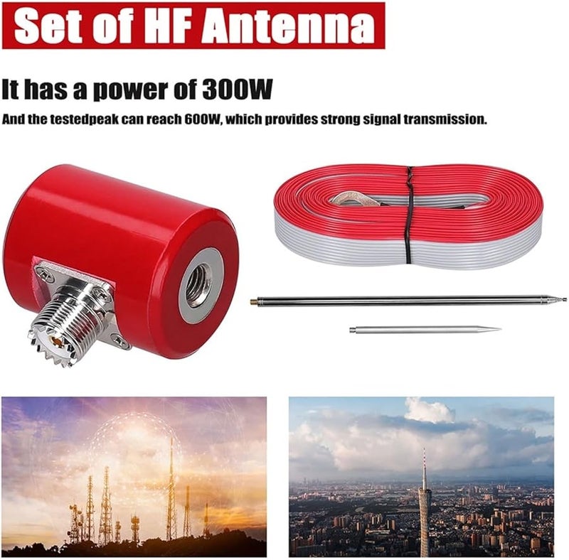 Amateur Radio Antenna 14 30MHz Stainless Steel Telescopic Whip 300W Base Station 1 Set - Image 5