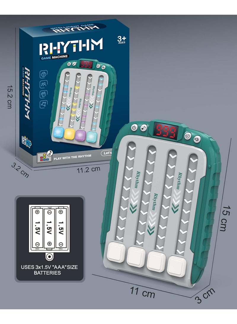 Rhythm Game Machine – Electronic Handheld Musical Challenge Toy with LED Lights, Interactive Beat Matching Game, Perfect for Family, Kids & Adults, Fast Press Push Game Fidget Toys Handle - Image 5