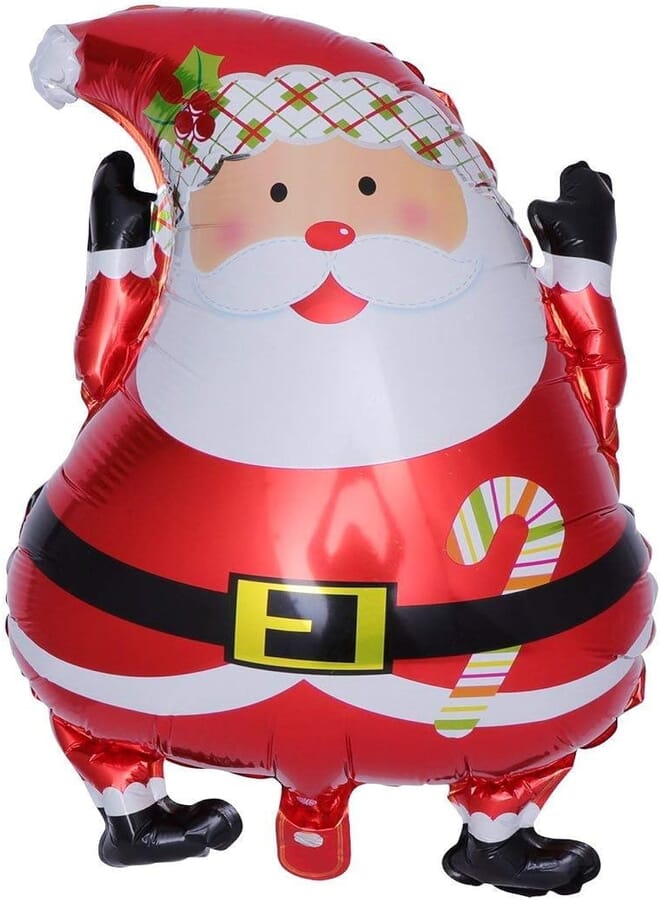 Full Santa Claus Standing Merry Christmas Foil Membrane Helium Balloon Christmas Decoration Party Accessories Ornaments