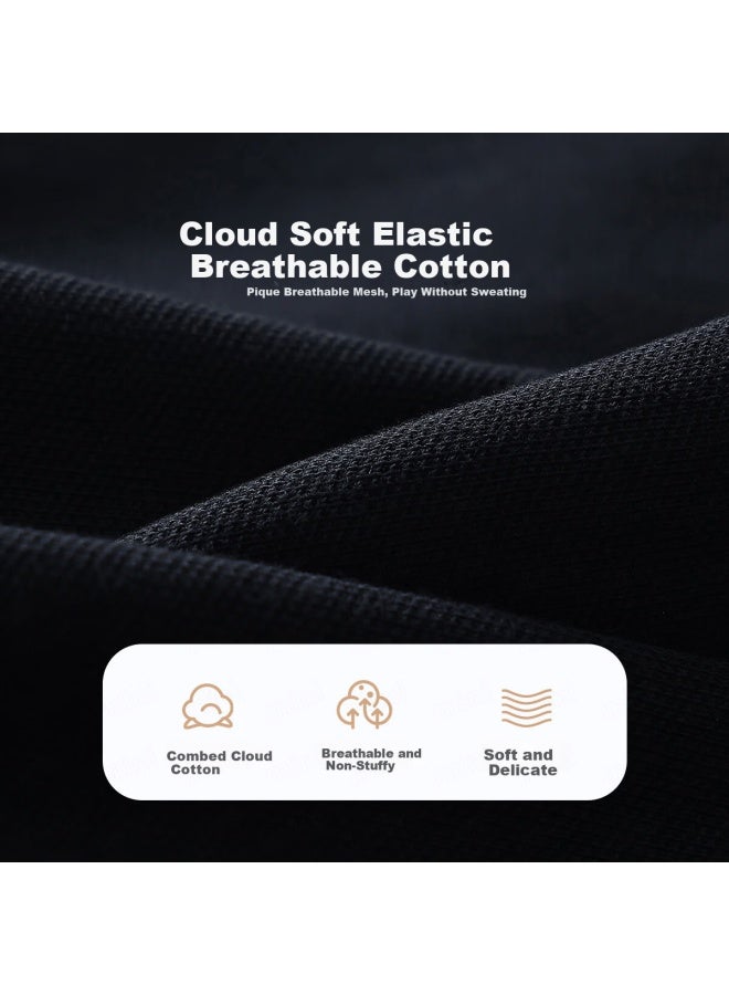 Mqdmini Boys' Long Sleeve Polo Shirt Children's Contrast Sleeve Splicing Infant Lycra Top - Image 4