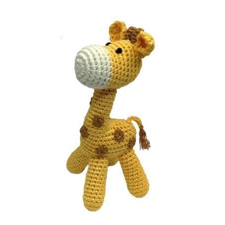 Cheengoo Organic Hand Crocheted Rattle (Giraffe) - Image 3