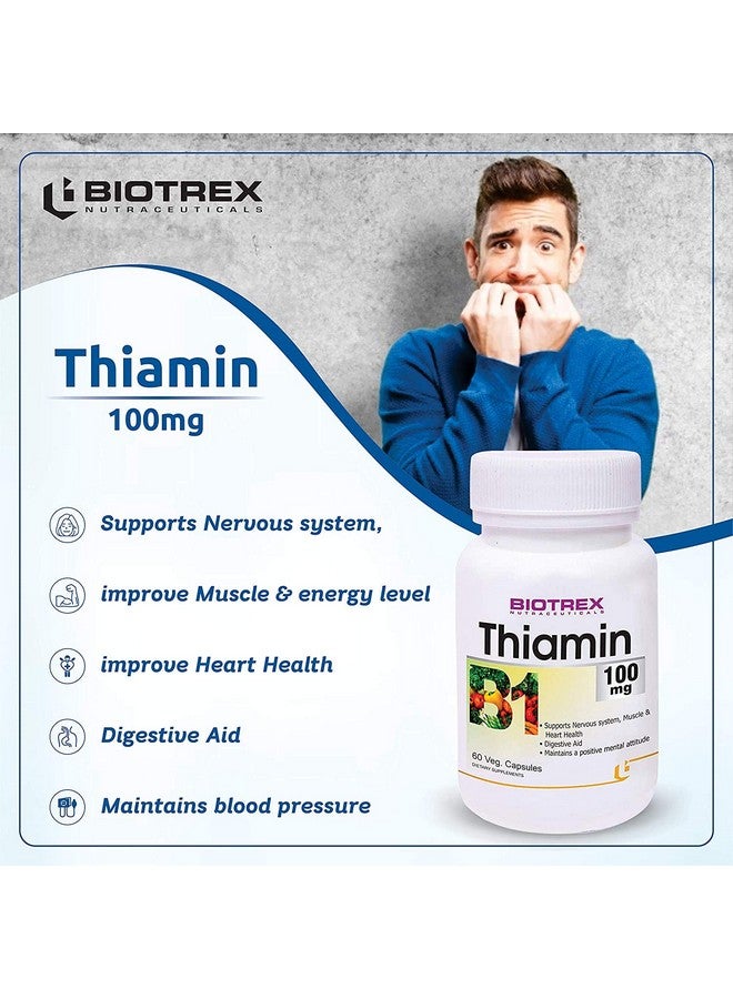 Biotrex Nutraceuticals Thiamin (Vitamin B1) - 60 Veg Capsules - Image 4