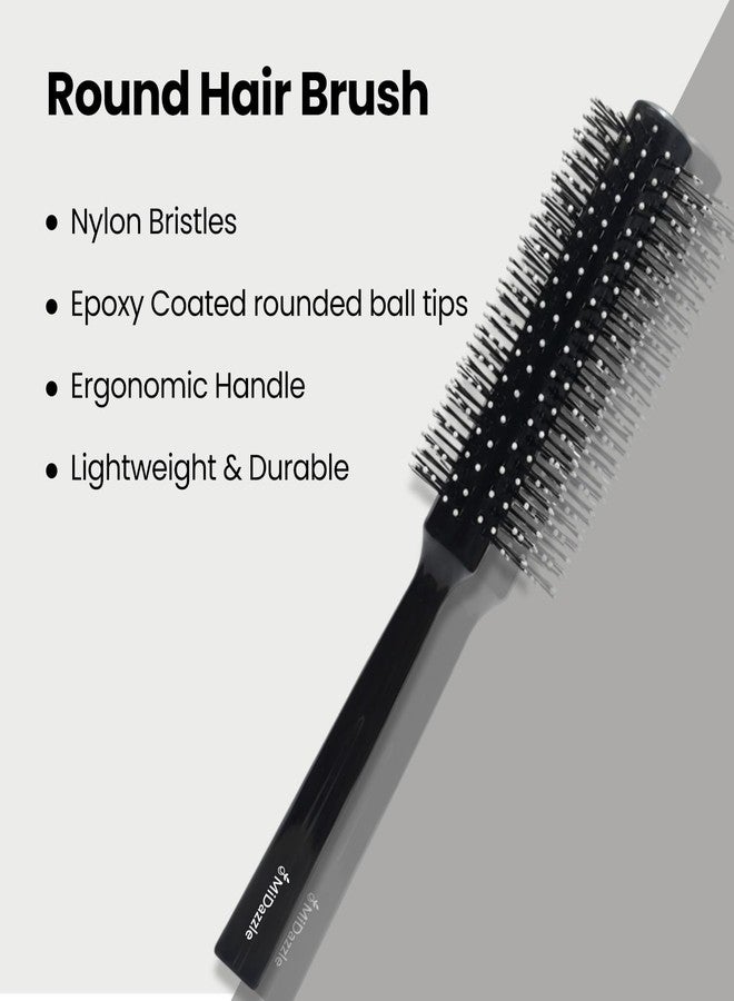 Midazzle Roller Hair Brush For Men | Perfect Tool for Efficient Blow Drying, Adding Curls, Waves & Volume|Smoothening & Volumizing comb | Men Accessorie | For All Hair Types (MIHB0042) - Image 4