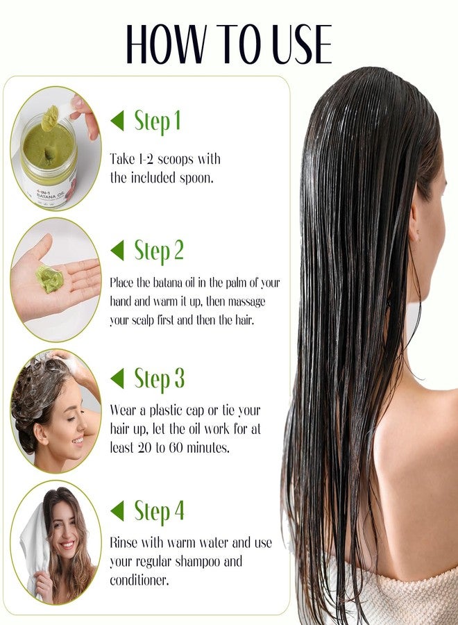 Gaayou Raw Batana Oil for Hair Growth 4-in-1 Batana Oil with Rosemary, Castor Oil and Biotin for Reduce Hair Loss, Scalp Care, Repair Damaged Hair - Image 4