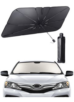 VENDIX Car Windshield Sun Shade Umbrella, 135 x 60 cm, Foldable UV Protection, Compatible with Small Size Cars  - Image 1