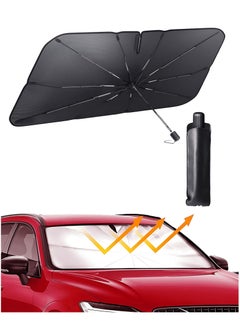 VENDIX Car Windshield Sun Shade Umbrella, 135 x 60 cm, Foldable UV Protection, Compatible with Small Size Cars  - Image 3