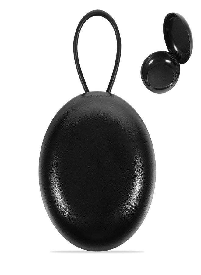 YQQYG Earplug Case, Loop Earplug Case Ear Plug Holder Potable Ear Plug Container for Travel Jewelry Storage Black - Image 1
