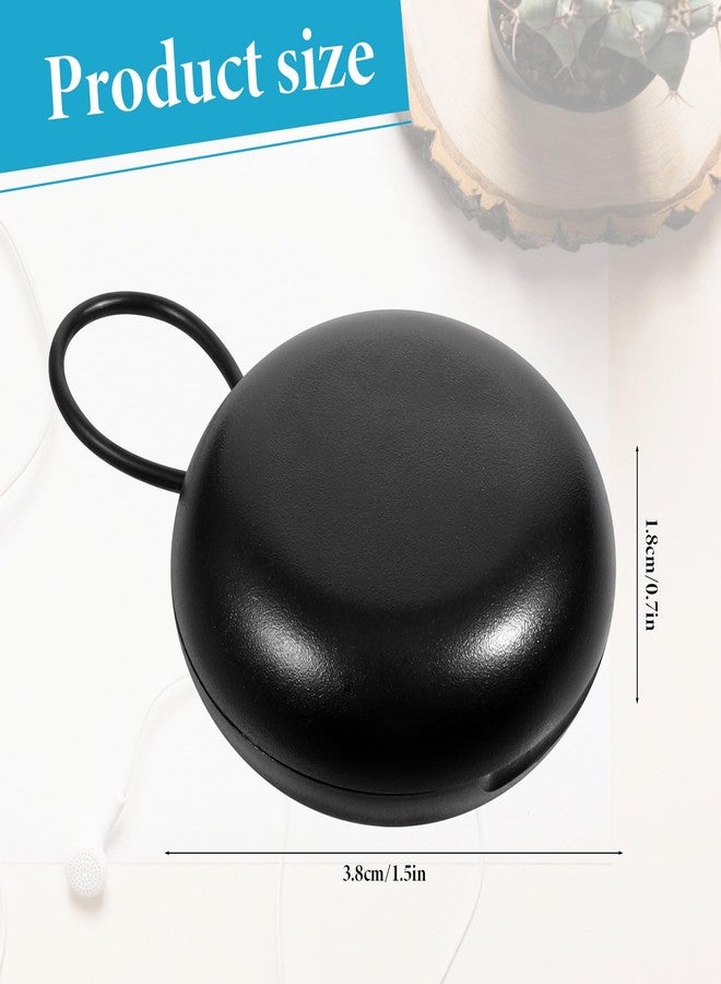 YQQYG Earplug Case, Loop Earplug Case Ear Plug Holder Potable Ear Plug Container for Travel Jewelry Storage Black - Image 2