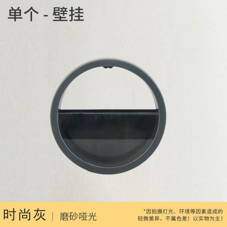 Wall Hanging Creative Pothos Flower Pot Scandinavian Macaron Green Plant Living Room Wall Hanging Decoration Round Hydroponic Flower Pot Fish Tank - Image 1