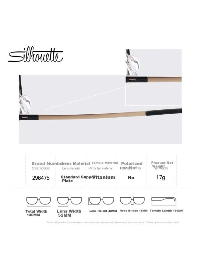 Silhouette Uni Ultra-light Optical Eyeglass Frame High-tech Titanium Full-rim Prescription Gl Frame 2964 - Image 2