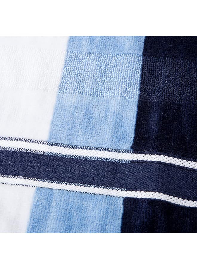 لافيش هوم طقم مناشف أوكفيل فيلور 100% قطن، أزرق داكن، مكون من 6 قطع - Image 1