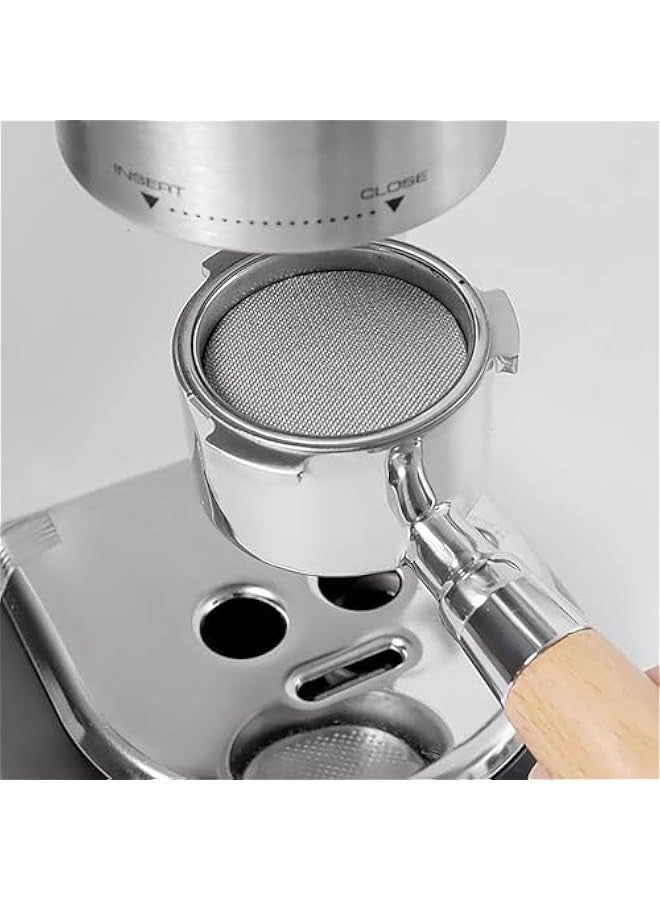 Stainless Steel Coffee Pot Filter Basket with Secondary Diverter Mesh Handle - Image 5