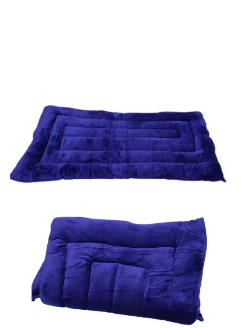 Premium soft velvet floor cushion, versatile for sleeping and entertaining, size 190X90X10 Cm - Image 3