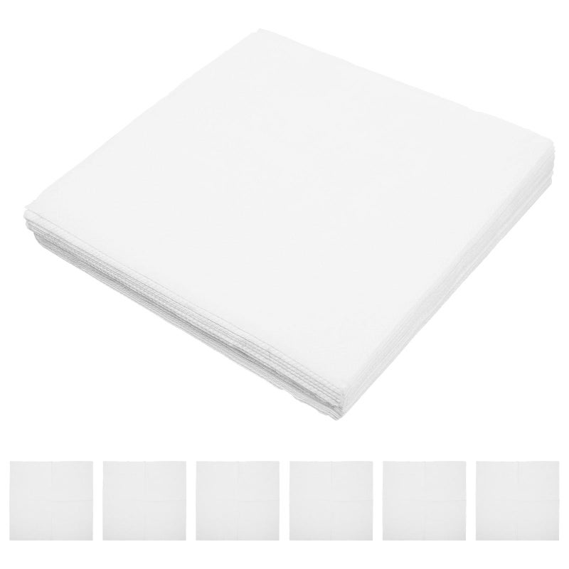 White Square Disposable Paper Napkins 80 Pieces Soft Absorbent For Party Restaurant Dinner Event Use - Image 2