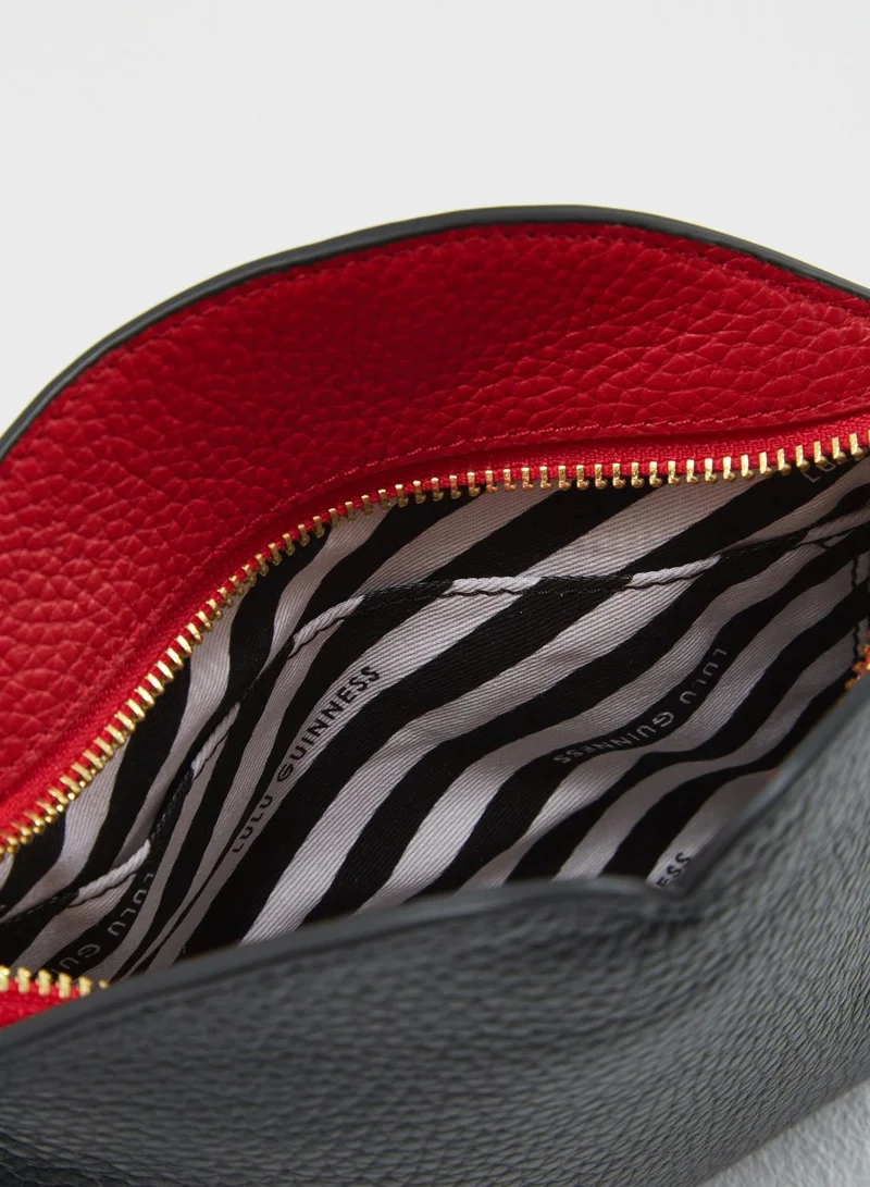 Lulu Guinness Peekaboo Lip Clover Clutch