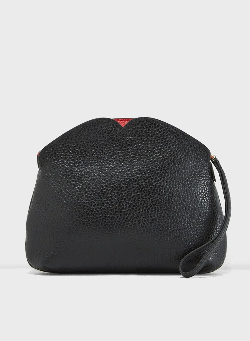 Lulu Guinness Peekaboo Lip Clover Clutch