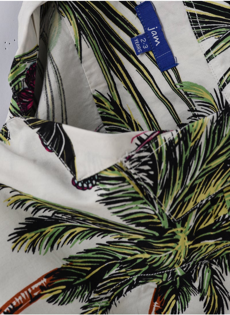 JAM Boys Woven Cotton Tropical Butterfly Shirt  - Image 4