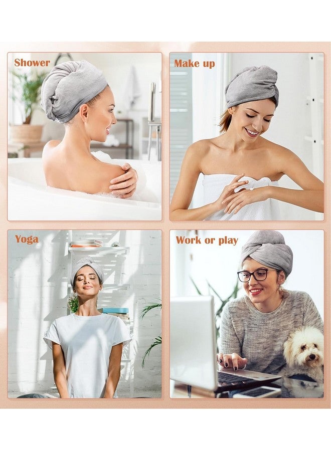 ROMINO ROMINO Towel for Hair Wrap, Hair Dry Cap, Hair Drying Towel Wrap Microfiber - (3pc) - Image 2