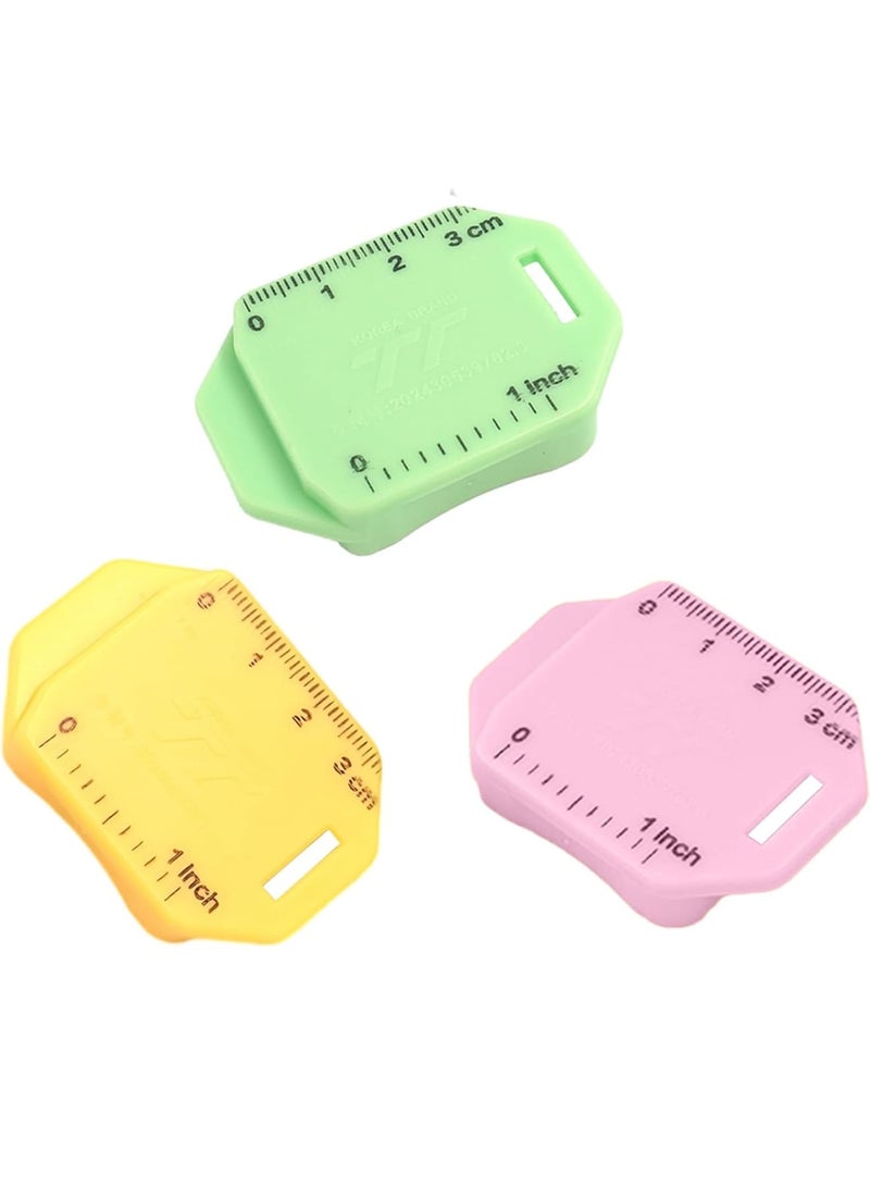 SYOSI Magnetic Seam Guide,Sewing Machine Gauge with Scale and Stable Attachment,Upgraded Polygonal Hemmer Tool for Accurate Stitching and Fabric Alignment for Tailors and DIY Use,6pcs - Image 1