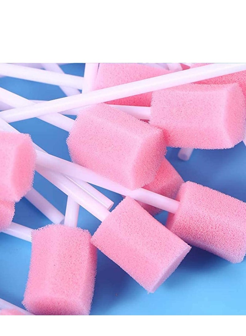 100 Disposable Oral Care Sponge Swabs for Effective Teeth Cleaning, Perfect for Travel and Daily Use - Image 1