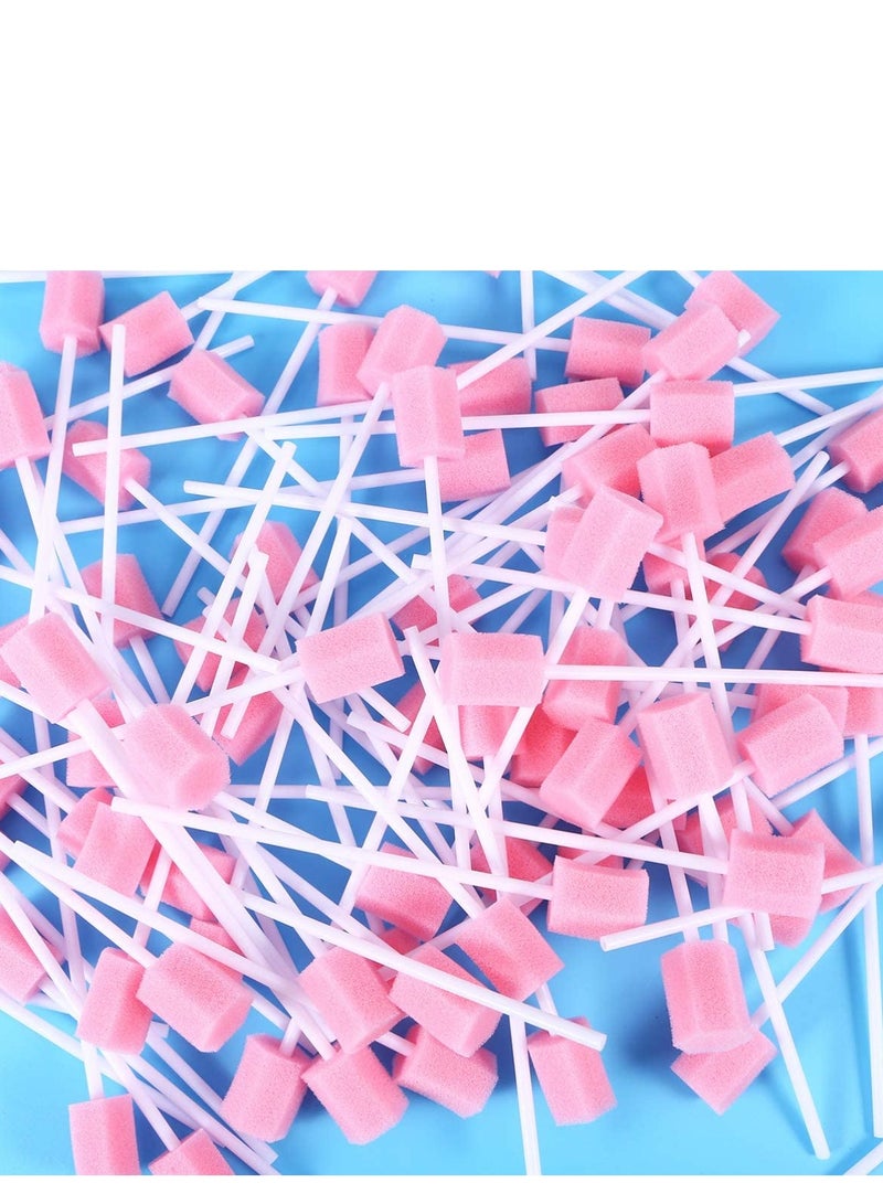 100 Disposable Oral Care Sponge Swabs for Effective Teeth Cleaning, Perfect for Travel and Daily Use - Image 4