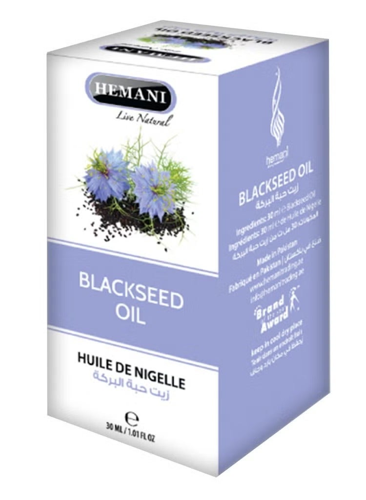 Hemani 100% Pure Black Seed Oil 30ml | Natural Kalonji Oil | For Hair, Skin, Body & General Wellness