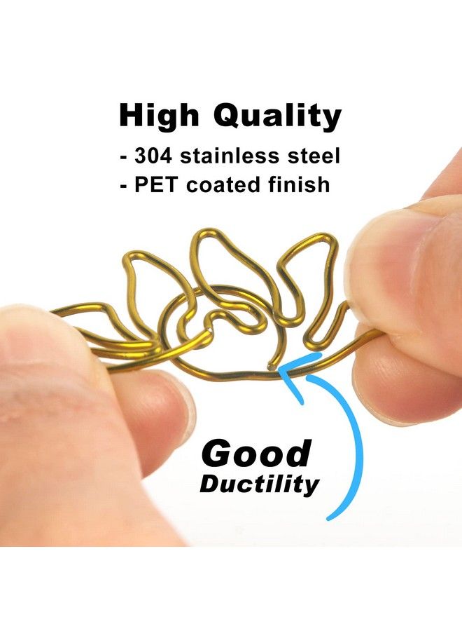 GameXcel Paper Clips For Kids Plant Shaped Paperclip Fun Paper Clips Assorted Colors Paperclip Coated Paper Clips Bookmark Clips Office Supplies For Document Organizing 80 Counts Cute Paper Clips For Students - Image 4