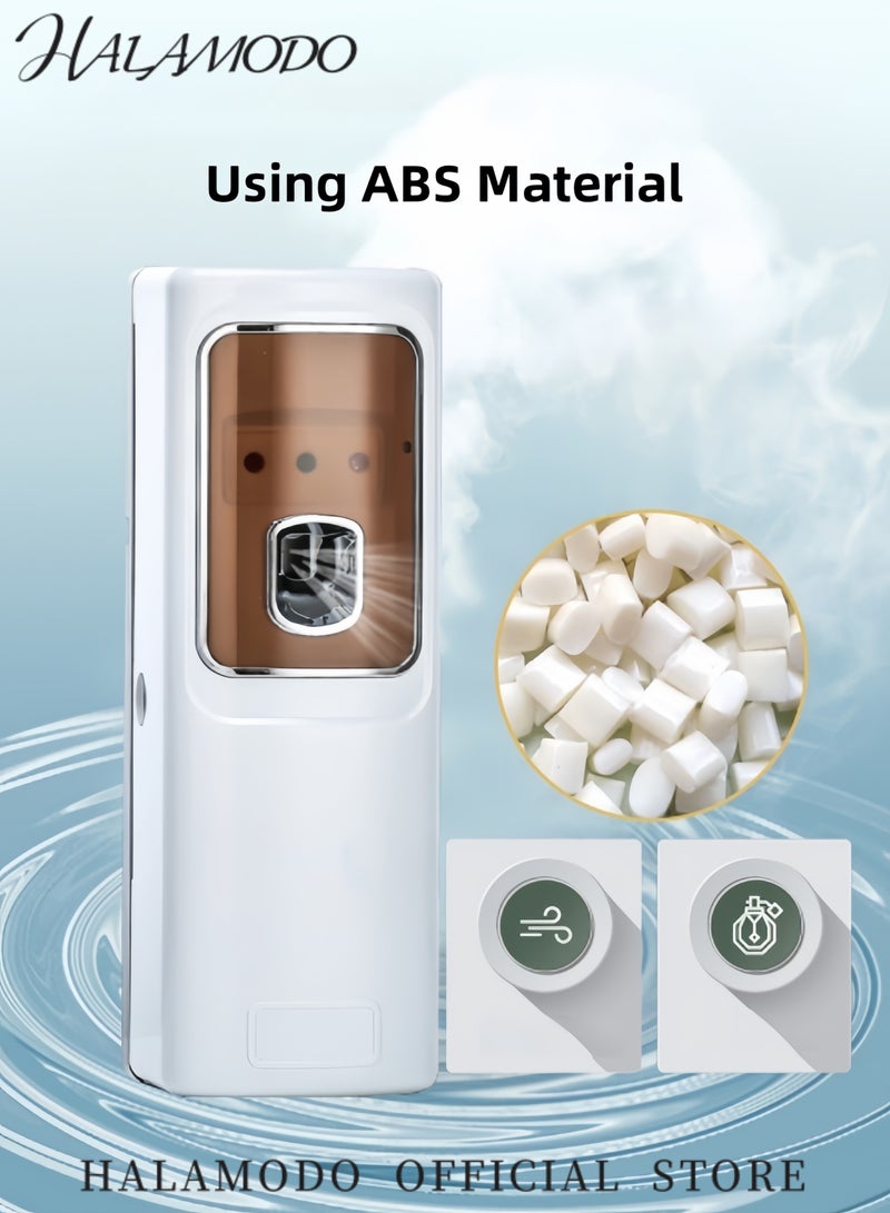 هالامودو موزع العطور الأوتوماتيكي LCD موزع معطر الهواء الأوتوماتيكي معطر الهواء الأوتوماتيكي موزع العطور برش الأيروسول القابل للبرمجة لموزع العطور المعطر لغرف النوم الداخلية والفنادق والمكاتب والأماكن التجارية  - Image 5