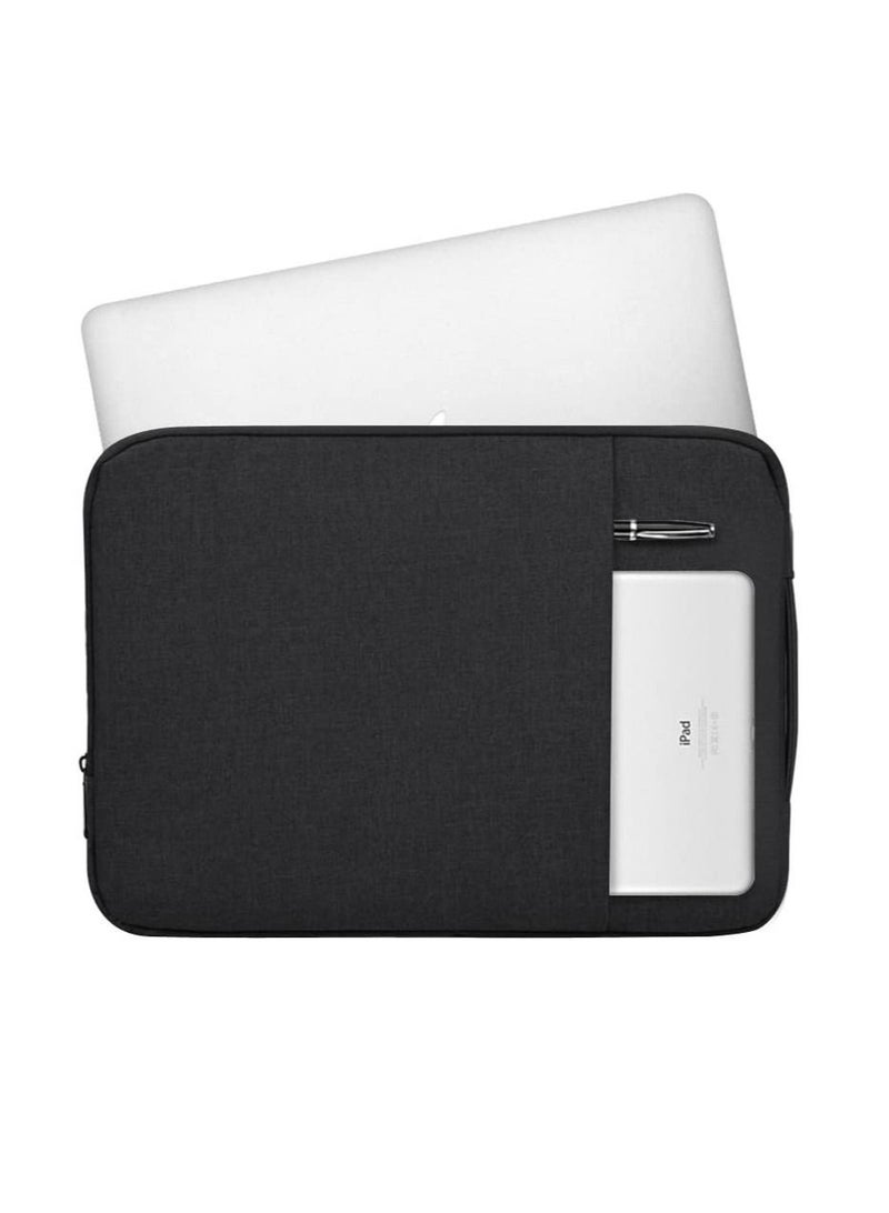 13-Inch Laptop Sleeve Case for 2022 MacBook Air 13.6 inch with Apple M2 Chip & 2022 MacBook Pro 13.3 inch with Apple M2 Chip Accessory Traveling Carrying Canvas Bag Cover Simple Case Black - Image 4