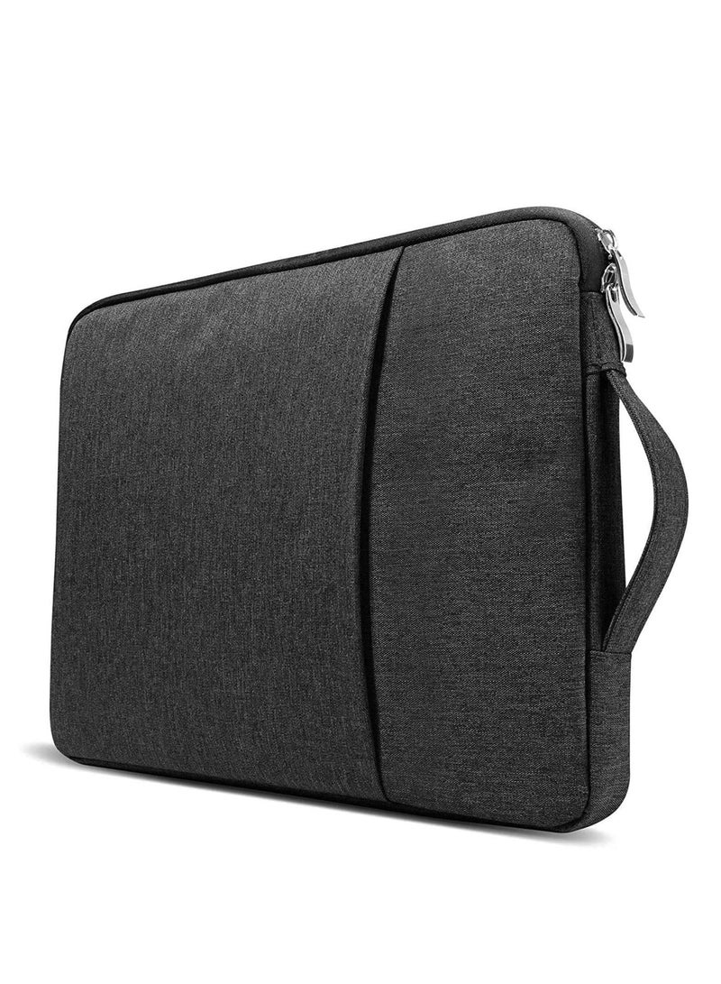 13-Inch Laptop Sleeve Case for 2022 MacBook Air 13.6 inch with Apple M2 Chip & 2022 MacBook Pro 13.3 inch with Apple M2 Chip Accessory Traveling Carrying Canvas Bag Cover Simple Case Black - Image 5
