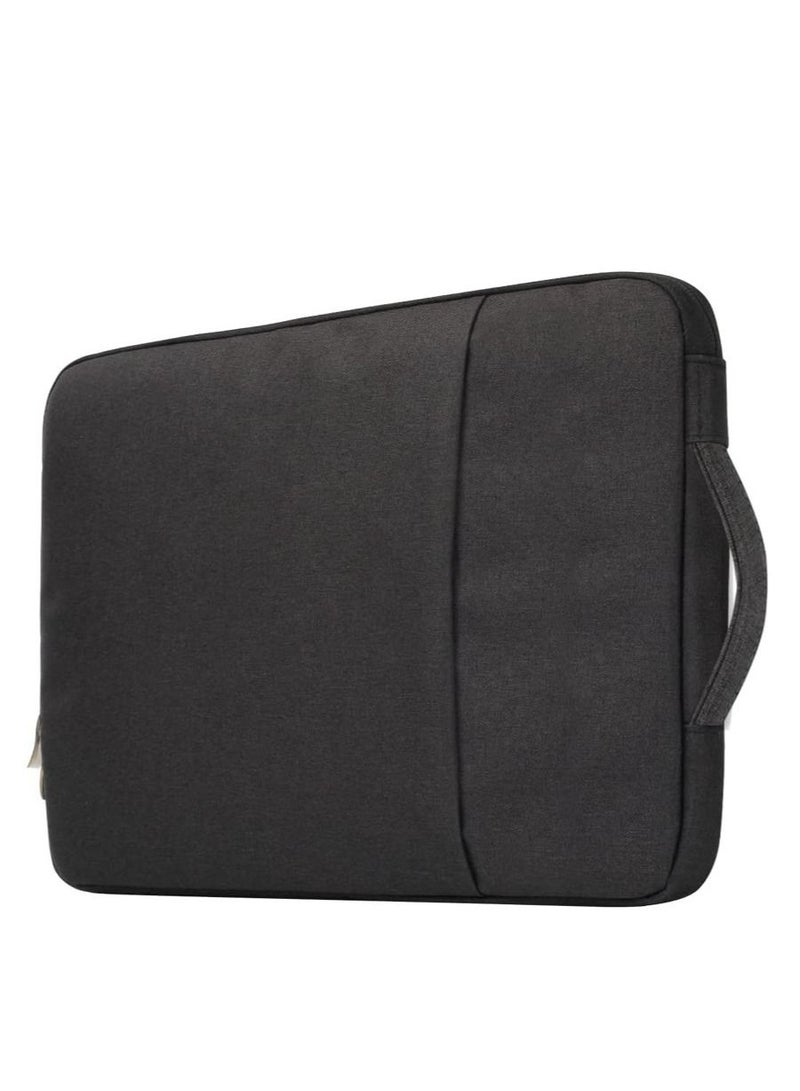 13-Inch Laptop Sleeve Case for 2022 MacBook Air 13.6 inch with Apple M2 Chip & 2022 MacBook Pro 13.3 inch with Apple M2 Chip Accessory Traveling Carrying Canvas Bag Cover Simple Case Black - Image 2